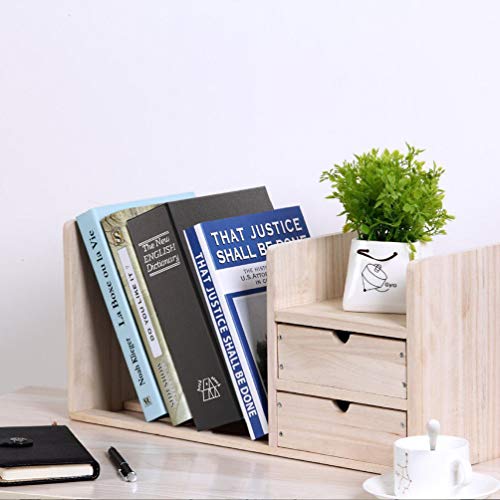 Decaller Book Safe with Combination Lock, Diversion Hidden Secret Metal Lock Box for Home Security, Money & Jewelry, 9.5" x 6.2" x 2.2", Dictionary Black - color: Dictionary Black, size: Combination Lock