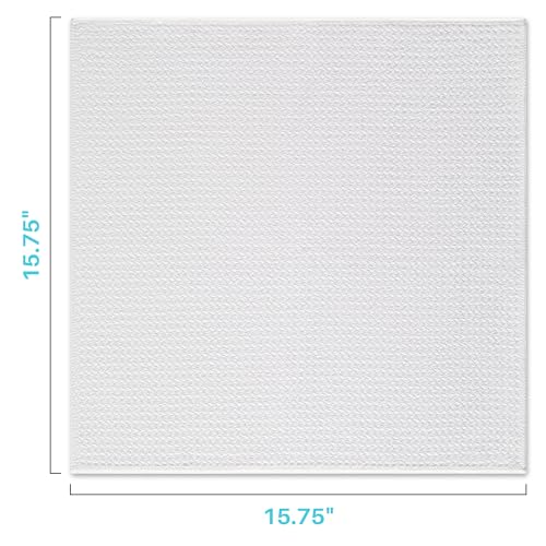 JOYMOOP Microfiber Cleaning Cloth, 6 Piece Set, Large, White - color: N