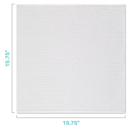 JOYMOOP Microfiber Cleaning Cloth, 6 Piece Set, Large, White - color: N