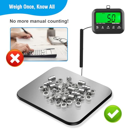 GRAM PRES Shipping Scale, 440 lbs/10g Highly Accurate Postal Scale
