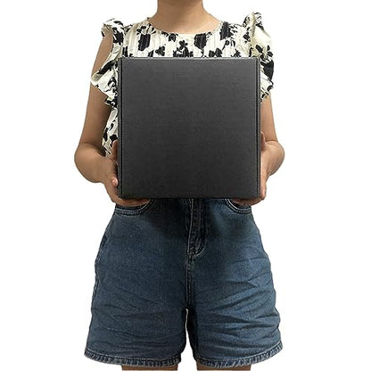Shipping Boxes 9x9x4 inch Pack of 20, Black Corrugated Cardboard Mailer Box - color: Black