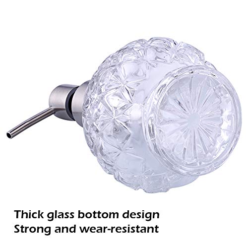 YunNasi Soap Dispenser with Pump, Clear Crystal Design, Refillable - color: Style 1