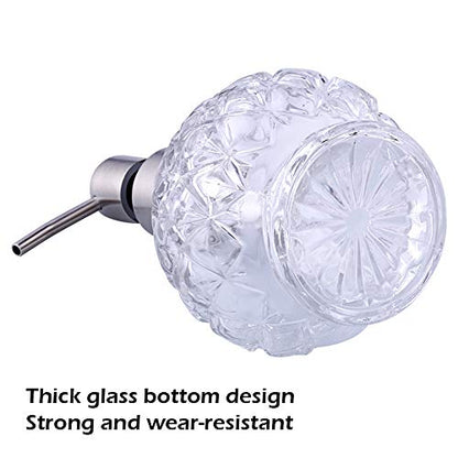YunNasi Soap Dispenser with Pump, Clear Crystal Design, Refillable - color: Style 1