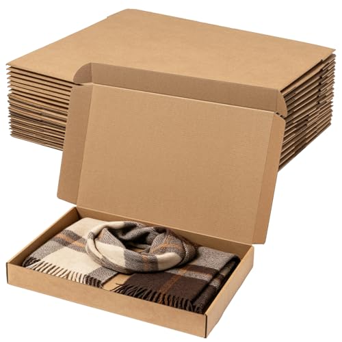 Wowxyz Shipping Boxes 17x11x2" 20 Pack Brown Corrugated Cardboard Mailer - size: 17x11x2"