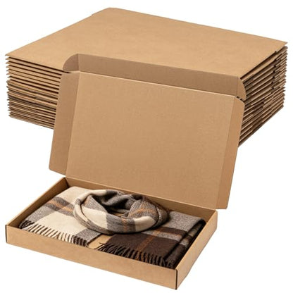Wowxyz Shipping Boxes 17x11x2" 20 Pack Brown Corrugated Cardboard Mailer - size: 17x11x2"