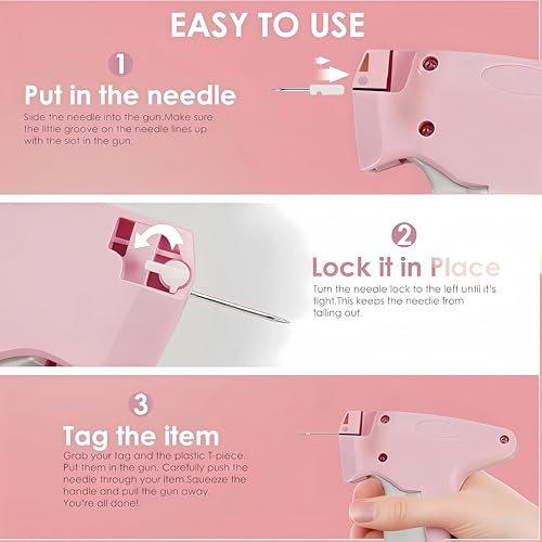 Stitch Gun for Clothes, Pink-White - color: PINK-WHITE