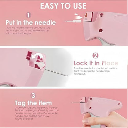 Stitch Gun for Clothes, Pink-White - color: PINK-WHITE