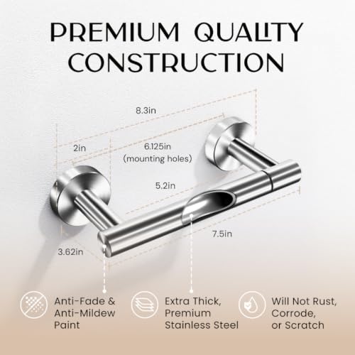 Day Moon™ - Toilet Paper Holder - Modern Roll Holder for Bathroom - 1 Pack - Wall Mount - Classic, Polished Chrome - color: Polished Chrome
