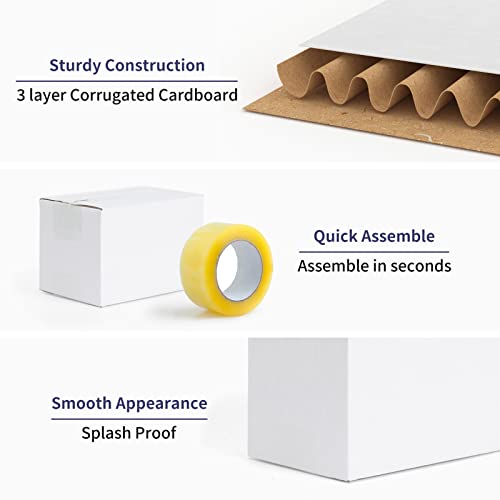 40 Pack Small Shipping Boxes 6x4x4 Inches - size: 6x4x4