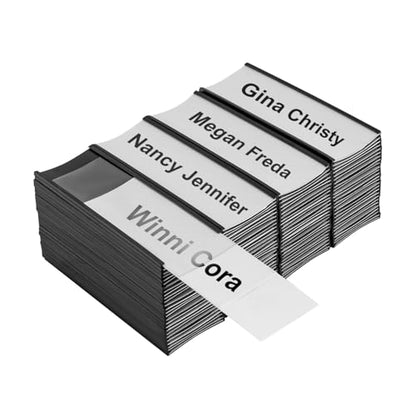 Magnetic Label Holders, 100PCS Shelf Label Holders, Channel Magnetic Labels Tag Holder for Metal Rack Shelf Cabinet Toolbox (2 x 5.5 Inch, Count, 100)