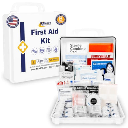 MFASCO 2021 ANSI/OSHA Class B First Aid Kit Type I, II or III
