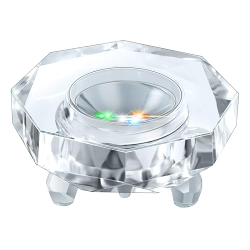 IFOLAINA Crystal LED Light Base Multicolor Changing Pedestal - color: O-Clear-7 Lighting Modes