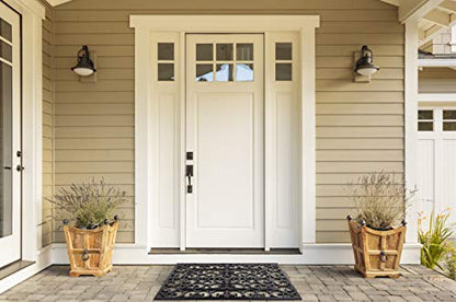 DII Rubber Doormats Collection All Weather, 18x30, Natural Wrought Iron - color: Natural Wrought Iron, size: 1'6" x 2'6" (Rectangular)