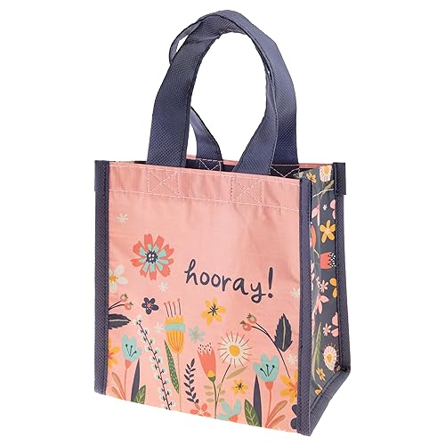 Karma Small Reusable Gift Bags, Tote Bag and Gift Bag with Handles, Perfect for Birthday Gifts and Party Bags RPET 1 Dog - color: Hooray