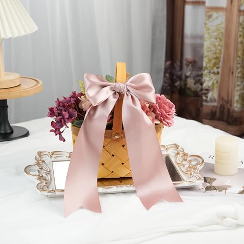 Dusty Rose Double-Faced Satin Ribbon, 3 Inch x 10 Yards - color: Dusty Rose