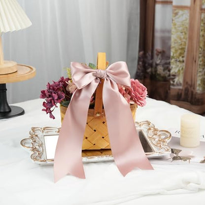 Dusty Rose Double-Faced Satin Ribbon, 3 Inch x 10 Yards - color: Dusty Rose