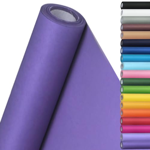SMART&CASUAL 15" x 450" (37.5') Kraft Paper Roll for Art Craft Supplies Gift Wrapping Moving Packing Painting Drawing Paint Easel Poster Chart Paper (Purple, 15" W x 450" L (37.5')) - color: Purple, size: 15"W x 450"L ( 37.5' )