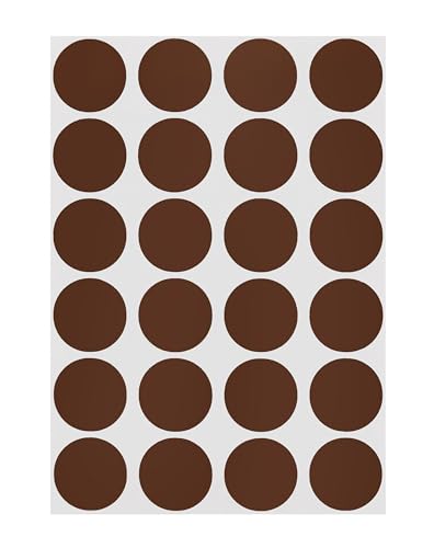 ChromaLabel Cocoa Dot Stickers, 3/4 Inch, 1008/Pack - color: Cocoa