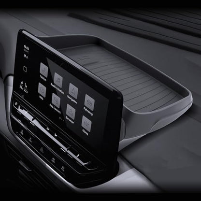 for Audi Q5 Dashboard Console Organizer 2021-2025 Audi Q5/Q5L/A5/S5 & 2020-2025 Audi A4L/A4/S4 Accessories Behind Screen Organizer Storage Box Console Dash Tray - size: for 2020-2025 VW ID.4 & Audi A4 A4L S4