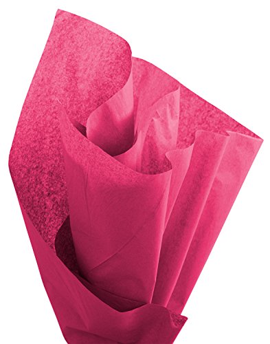 Brand New Tissue Paper Pack, 48 Sheets, 20" x 30", Cerise - color: Cerise