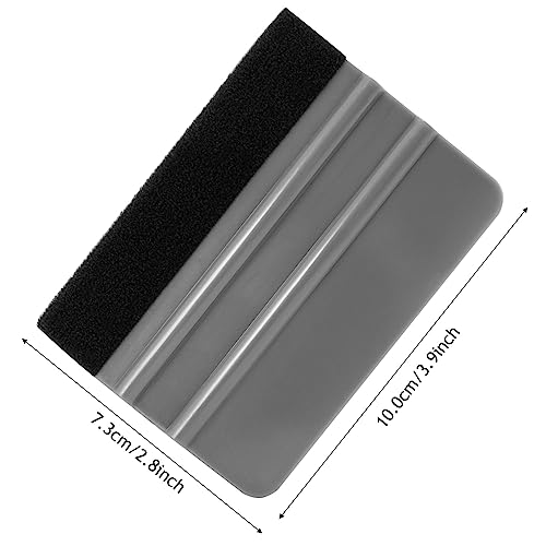 NEWISHTOOL 100 PCS Felt Squeegee for Vinyl, PPF Tint Wrap Application Tool - color: Gray