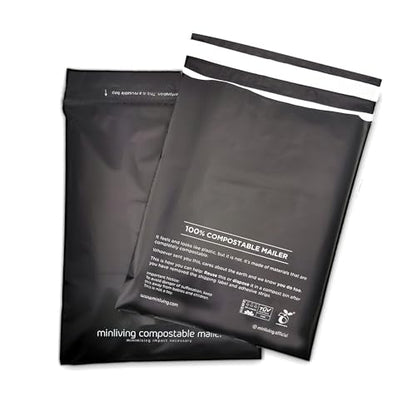 Biodegradable Poly Mailers Compostable Shipping Bags 14.9x19 25pk - size: L, 25 Pack