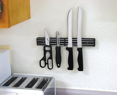 Master Magnetics Magnetic Tool Holder with Screw Mount - 12" Wide, 30 lb per inch, Black, 07579