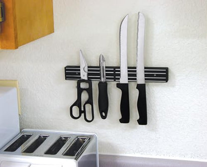 Master Magnetics Magnetic Tool Holder with Screw Mount - 12" Wide, 30 lb per inch, Black, 07579