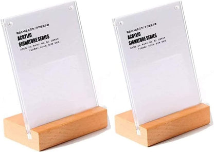 2 Pack Acrylic Label Holder(90*60mm/3.54x2.36 inches)