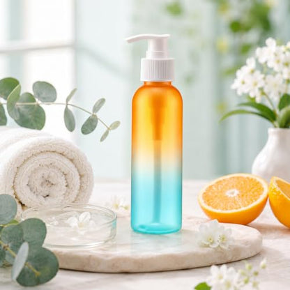 Nuenen 48 Pcs 4oz/120ml Lotion Bottles with Pump, Orange Green Gradient - color: Orange Green Gradient