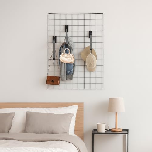 6 Pack Gridwall Waterfall Faceout with 5 Hooks, 16.5 Inch