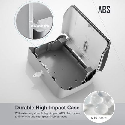 modunful Folded Paper Towel Dispenser Wall Mount - No Drill Matte Black - color: D-13 Black