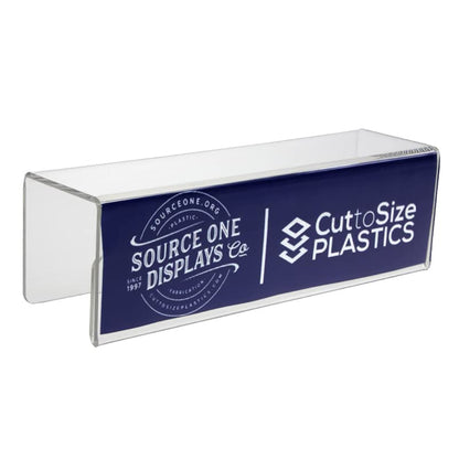 Source One Deluxe Clear Acrylic Name Plate (2 1/4 Inch Hook, Name Plate) - color: Name Plate, size: 2 1/4 Inch Hook