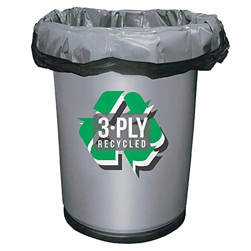 Aluf Plastics 33 Gallon Trash Bags - 1.5 MIL (eq) Black Heavy Duty Trash Can Liners - 33" x 39" - Pack of 100 - For Contractor, Industrial, Commercial, & Outdoor - style: 33 Gal, 1.5 Mil Equiv, 100 Count