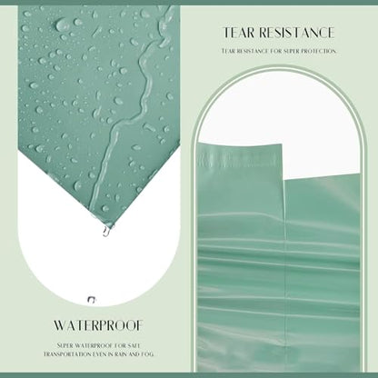 Metronic Poly Mailers 14.5x19 1000PC Large Shipping Bags for Small Business - color: Grayed Jade Green, size: 14.5x19 1000PC