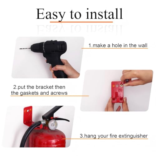 Taobary Fire Extinguisher Wall Mount Hook Bracket, 2 Pack, 20 lb - style: 20 lb