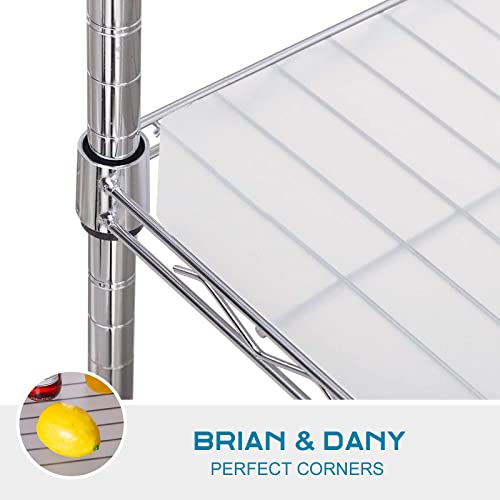 BRIAN & DANY Wire Shelf Liner Set of 10, 14" X 30", Transparent - size: 14" x 30"