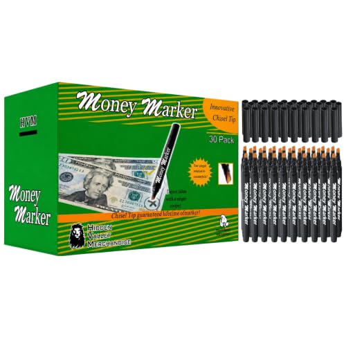 Counterfeit Money Detector Pen (30 Counterfeit Pens) | Detect Fake Bills - size: 30 Pack