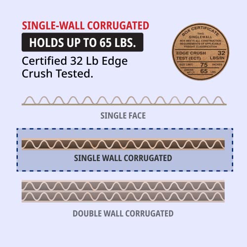 TAPE LOGIC 20 x 10 x 8 Corrugated Cardboard Boxes, Long 20"L x 10"W x 8"H, Pack of 20 | Shipping, Packaging, Moving, Storage Box for Home or Business, Strong Wholesale Bulk Boxes - size: 20x10x8