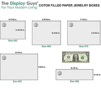 TheDisplayGuys 25 Cardboard Gift Jewelry Boxes w/Paddings #82-8 x 2 x 1 - color: Neon Fuchsia
