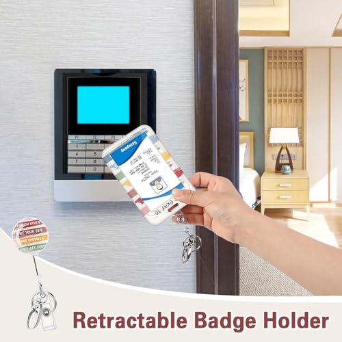 Teacher Lanyard with Retractable Badge Reel, Detachable Id Holder - color: Inspirational Quote
