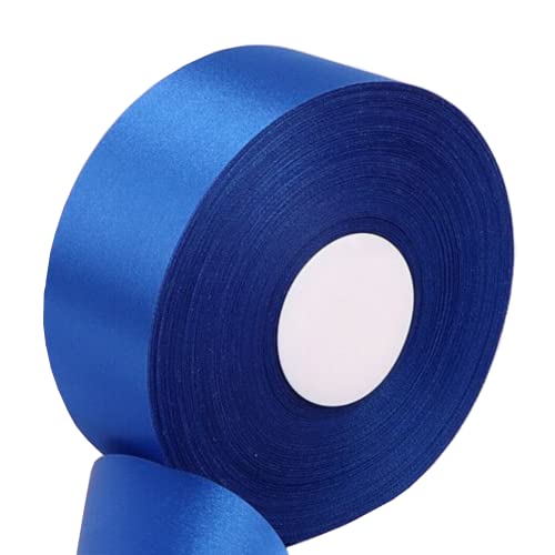 Blue Satin Ribbon 1.5 Inch for Gift Wrapping, 50 Yards in Length - color: Sapphire Blue, size: 1.5"