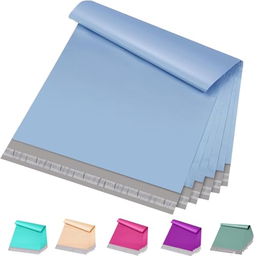 Metronic Poly Mailers 12x15.5 100 Pack Self-Seal Shipping Bags, Light Blue - color: Light Blue, size: 12x15.5 100PC