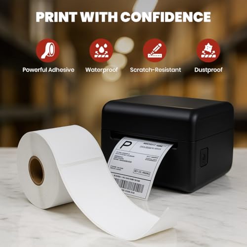 4"x6" Direct Thermal Shipping Labels 10 Rolls, 2500 Labels - size: 10 Rolls - 2500 Labels