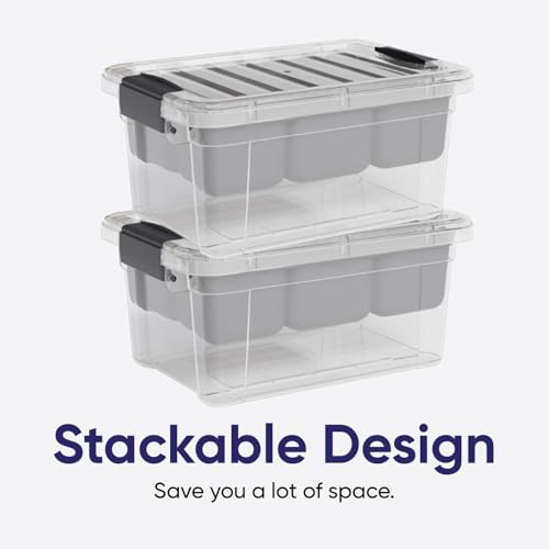 Superio Storage Container Organizing Bin with Removable Tray Plastic Tools, Sewing, Crafts Box, 6.5 Qt. - size: Small 6.5 Qt. Deep