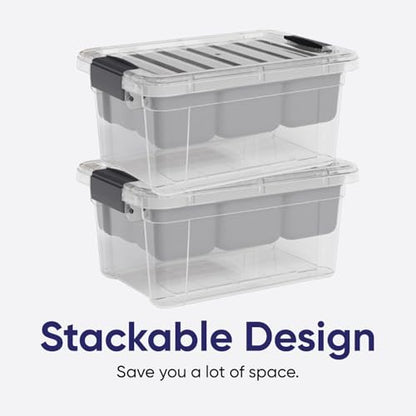 Superio Storage Container Organizing Bin with Removable Tray Plastic Tools, Sewing, Crafts Box, 6.5 Qt. - size: Small 6.5 Qt. Deep