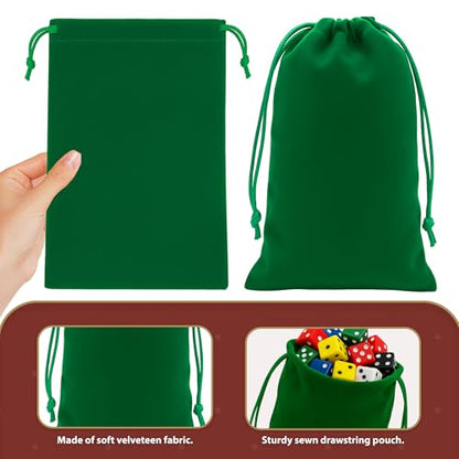 Mandala Crafts 6x9 Emerald Green Jewelry Gift Favors Velvet Drawstring Bags - color: Emerald Green 6X9 Inches, size: 1 Count (Pack of 50)