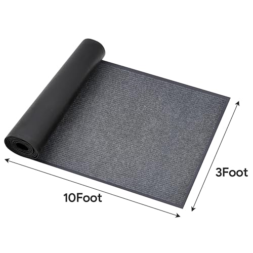 uyoyous Front Door Mat 3' X 10' Commercial Door Mats Heavy Duty Carpet Grey - color: Grey