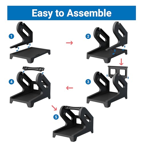 Jiose 4x6 Label Holder - Work with Desktop Thermal Printer (Black)