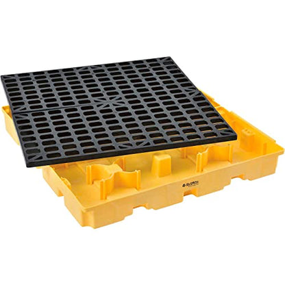 Global Industrial Low Profile Spill Containment Modular Platform, 4 Drum - style: 4 Drum